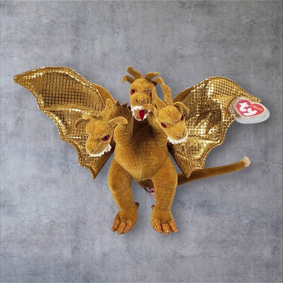 Ty Japan Exclusive King Ghidorah 2001 Godzilla Plush MWMT Toho Tag Protected - Picture 2 of 13